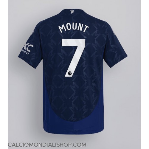 Maglie da calcio Manchester United Mason Mount #7 Seconda Maglia 2024-25 Manica Corta